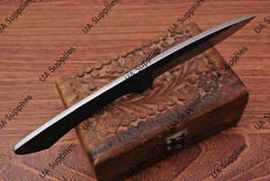 Cuchillo de Camping Forjado a Mano con Hoja Fija de Acero 1095 Pulido, Diseño Drop Point, Venta al por Mayor Directa de Fábrica, OEM ODM Personalizable - Product Image 5