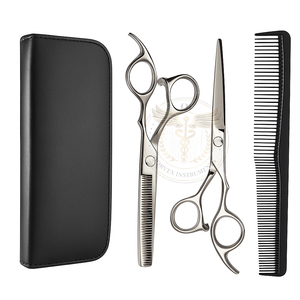 Tijeras Profesionales de Acero Inoxidable para Cortar el Cabello, para Diestros, 6.5 Pulgadas, Punta Redonda, para Uso Doméstico, Tijeras de Barbería para Mujeres, Hombres y Adultos - Product Image 2