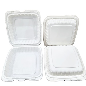 Produits les plus vendus 2025 usine 9*9*3 "récipient alimentaire en plastique PP jetable pour nourriture/fruits/salade Fast Food Hamburger - Product Image 4