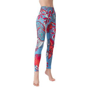 Nouvel Arrivage – Leggings Premium Femme Taille Haute en Soie de Lait Doublement Brossée 230 g/m² Respirants Anti-Bactériens à Motif Ethnique - Product Image 4