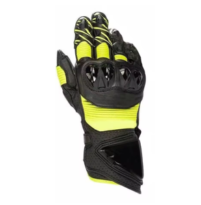 Gants de moto en cuir blindés pour hommes |   Gants de course pour motards, pour la course automobile, protection complète des doigts - Product Image 5