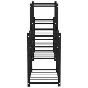 Soporte de Hierro para Macetas con Recubrimiento de Polvo Negro, con Múltiples Soportes para Macetas, Estantes de Pared y Exhibición - Product Image 4