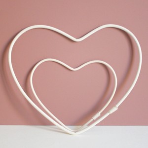 Heart shape rattan <b>wall</b> <b>decor</b> sustainable cane hanging ornament low price baby accessories products - Product Image 2