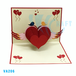 Carte Pop-up « Mon Cœur a des Ailes » Faite à la Main, Style Animal Personnalisé, Impression Offset, Découpe Laser, Tendance Actuelle - Product Image 5