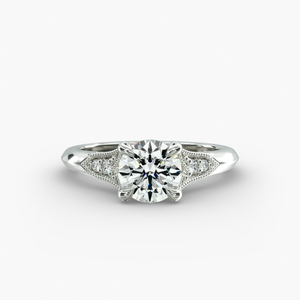 Premium Vintage 925 Sterling Silver Micro <b>Diamond</b> <b>Ring</b> Classic Fine Jewelry Wedding Engagement Anniversary Gift Collection - Product Image 4