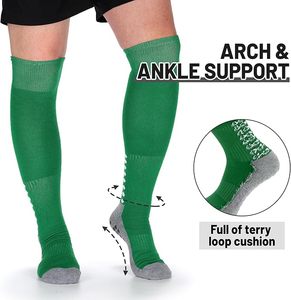 Anti Slip <b>Grip</b> Soccer <b>Socks</b> Breathable Crew Athletic <b>Socks</b> Custom Logo Sports <b>Socks</b> for Men Teens - Product Image 5