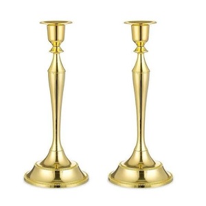 Candelabros de Alambre de Hierro, Elegantes, Dorados, Pulidos, Hechos a Mano, de Lujo, Únicos, Centro de Mesa para Bodas, Decoración del Hogar - Product Image 4
