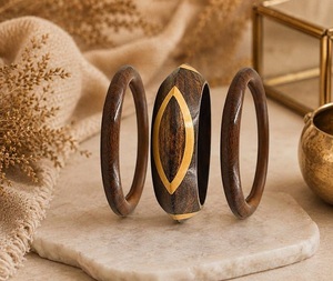 Bracelet en bois personnalisé F S INTERNATIONAL, design classique, bijoux unisexes, fabrication artisanale, Thanksgiving, fête des mères - Product Image 2