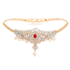 18K Gold Plated Stainless Steel Classic White Gold Polish Armlet Bangles - Product Image 2