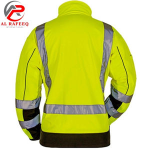 Chaqueta Softshell de Alta Visibilidad y Calidad Premium, Impermeable, de Poliéster, Ropa de Trabajo de Seguridad con Logotipo Personalizable 2026 para Hombre - Product Image 2