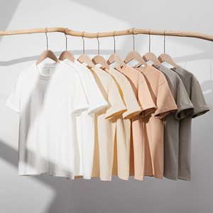 เสื้อยืดผู้ชายคอกลมแขนสั้นทรงโอเวอร์ไซส์ ผ้าคอตตอน 100% พิมพ์ลาย DTG คุณภาพสูง ลายนูน  แบบลำลอง สำหรับฤดูร้อน ขายส่ง - Product Image 4