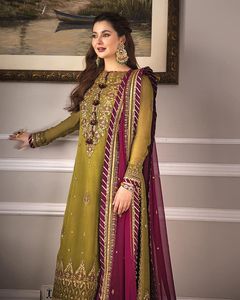 Ensemble de 3 pièces de vêtements pakistanais Shalwar Kameez pour femmes, tenue de fête de haute qualité, vêtements islamiques, vente en gros, faible MOQ - Product Image 3