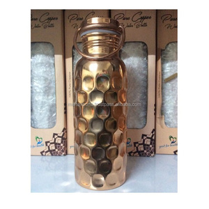 Traditional <b>copper</b> <b>drinking</b> <b>bottle</b> crafted for natural purification and consistent healthy hydration - Product Image 5