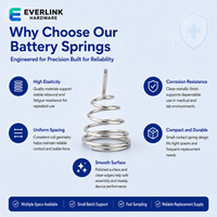 Ressorts de batterie personnalisés avec contact stable pour dispositif de surveillance portable – Fourniture OEM