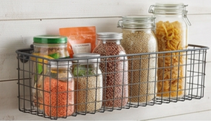 Premium Metal <b>Wire</b> <b>Storage</b> <b>Basket</b> Rectangle Shape Wall Mounted Simple Multi Purpose Neatening Container - Product Image 4