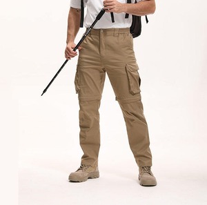 Lightweight Men's Cargo Hiking <b>Pants</b> with <b>Detachable</b> <b>Legs</b> Multi Pocket Outdoor Casual Trousers - Product Image 1
