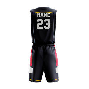 Conjunto de Camiseta y Pantalones Cortos de Baloncesto de Alto Rendimiento, Personalizados, con Impresión Completa, Uniforme Deportivo - Product Image 5