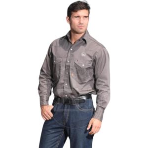 Chemise en jean ignifuge pour homme OEM, chemise à manches longues résistante au feu en coton, chemise de soudage légère FR - Product Image 2