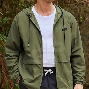 เสื้อแจ็คเก็ตกันลมสำหรับผู้ชาย ดีไซน์ใหม่ ทนลม ระบายอากาศได้ดี น้ำหนักเบา เหมาะสำหรับกีฬากอล์ฟกลางแจ้งและสวมใส่ในชีวิตประจำวัน - Product Image 5