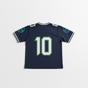 Maillots de football d'été pour hommes de haute qualité, solides, respirants, à séchage rapide, anti-humidité, avec appliques imprimées par sublimation sur le devant - Product Image 2