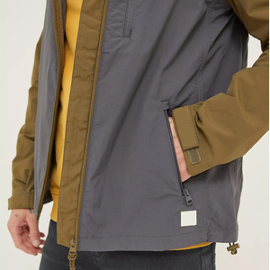 Chaqueta Cortavientos Clásica para Hombre con Capucha, Impermeable, de Lona Transpirable, de Secado Rápido, Ligera, Sólida, Lavada - Product Image 6