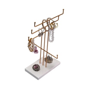 Stylish Multi Arm Jewelry Organizer Stand With Tiered Hooks <b>Bracelet</b> Earring Holder Stable Smart Space Saving Vanity Display - Product Image 2