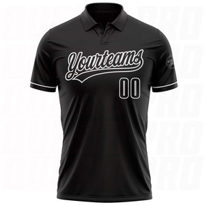Fabricants de vêtements de golf, design de marque personnalisé, logo, polos de golf de performance, polos de golf noirs et blancs - Product Image 5