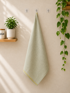 Essuie-tout en microfibre jaune moutarde, doux, absorbant, séchage rapide, en polaire corail, pour la cuisine - Product Image 1