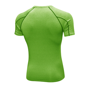 Wholesale <b>Men</b> Quick Dry Breathable <b>Compression</b> Shirt Short Sleeve Shirt Fitness Skin <b>Tight</b> Top - Product Image 4