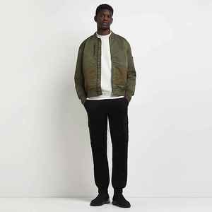 ACTIVE ENTERPRISES Chaqueta Bomber de Motocicleta Ecológica para Hombre, de Verano, Poliéster/Algodón, Cuello Redondo, Estilo Pullover - Product Image 5