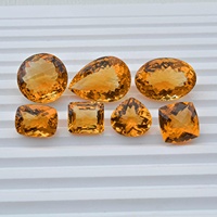 Pierre de citrine dorée naturelle facettée de qualité AAA, taille damier, avec différentes tailles et formes, pierre semi-précieuse en vrac pour la fabrication de bijoux