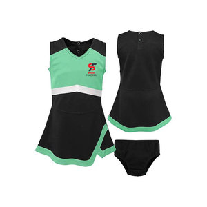 Uniforme de cheerleading pour équipes scolaires, modèle le plus vendu, en matière douce, coupe élégante, haute élasticité - Product Image 1