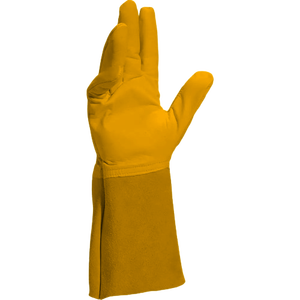 Gants de soudage TIG en cuir de vachette pleine fleur doublés de coton, résistants à la chaleur, pour la sécurité industrielle et la protection des mains en cas d'incendie - Product Image 6