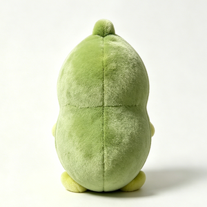 Peluche de vaina de guisante verde con cara sonriente, suave y adorable, juguete de peluche de vegetal kawaii para niños pequeños, lindo y feliz peluche de guisante. - Product Image 2