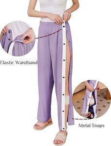 ผู้จัดจำหน่ายกางเกง OEM แบบปรับได้พร้อมกระดุมด้านข้าง สวมใส่สบาย เหมาะสำหรับผู้สูงอายุและผู้ใช้รถเข็น - Product Image 5