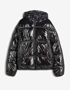 Dernière Veste Puffer Homme à Capuche Brillante avec Logo Personnalisé, 100% Polyamide, Légère, Coupe-Vent, Hiver, Extérieur, Type Doudoune - Product Image 5