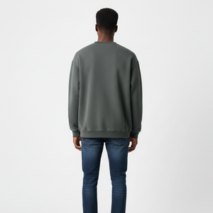 Sudadera con capucha de invierno para hombre, 100% algodón, cuello redondo, extragrande, con cremallera y bordado, venta al por mayor OEM con logotipo personalizado - Product Image 4