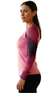 Rashguard personnalisé à manches longues avec votre propre logo sublimé, nouvelle arrivée, rashguard MMA pour adultes, couleur rose - Product Image 4