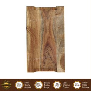 Planche à découper en bois d'acacia massif 100% naturel |   Planche à découper en bois artisanale de qualité supérieure, design unique, pour la cuisine à domicile - Product Image 2