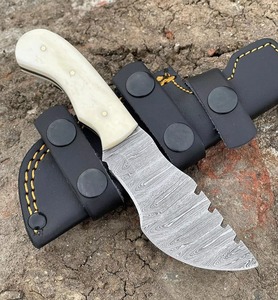 Couteau de camping extérieur 13 pouces à succès avec boussole, étui en cuir, lame dentelée, manche métallique, personnalisable OEM - Product Image 5