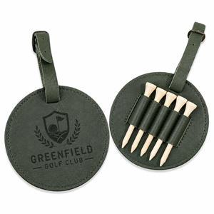 Porte-tee de golf en cuir personnalisé avec logo, vente en gros - Product Image 2