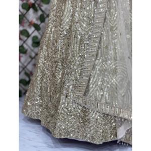 Vestidos de noche de diseñador Trabajo de bordado de hilo hermoso Lehenga Choli - Product Image 5