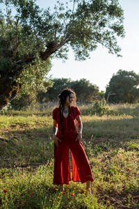 Vestido Maxi Bohemio de Algodón sin Espalda, Estilo Sagrado Femenino con Lazos Trenzados, Vestido Ligero para Festival de Verano - Product Image 3