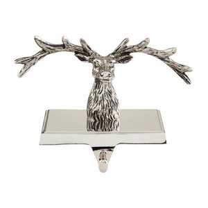 Metal Deer Head Wall Hook Christmas Decorative Rack Luxury Style Rectangle Shape 1 Pcs - Product Image 1