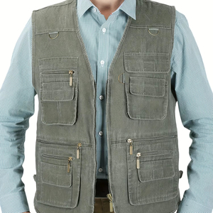 Gilet de chasse multifonctionnel en toile camouflage d'été, léger, imperméable, pour l'extérieur - Product Image 1