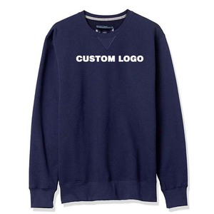 Sudadera Personalizada con Logotipo para Hombre, Cuello Redondo, Color Azul Marino, Corte Regular, Felpa Francesa de Algodón, Ropa Casual de Otoño para Adultos - Product Image 4