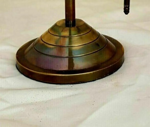 Loupe en laiton vintage faite à la main avec support réglable, décoration de bureau nautique antique - Product Image 6