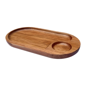 Bandeja Ovalada de Madera Natural para Servir, Plato Decorativo Rústico para Cocina, Mesa de Comedor, Mesa de Centro, Hogar, Restaurante - Product Image 5
