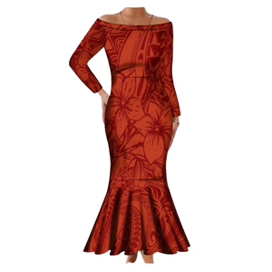 Nuevo Vestido Corto Casual de Verano Polinesio Elegante para Mujer, Vestido Isleño Samoano Puletasi, Estilo Bodycon, Tallas Grandes - Product Image 2