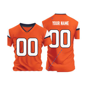 Maillots de football américain à manches courtes en gros – T-shirts de sport respirants en maille de polyester pour l'entraînement – Plusieurs couleurs disponibles – Modèle vierge - Product Image 3